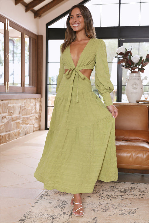 Forever Moments Maxi Dress Green