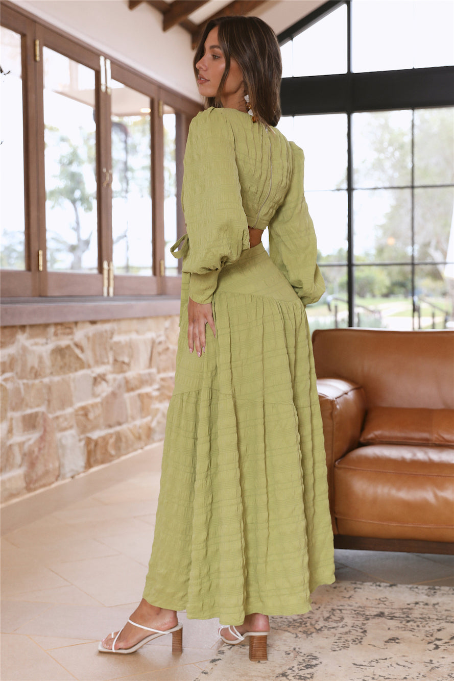 Forever Moments Maxi Dress Green