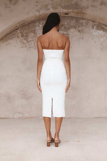 HELLO MOLLY Island Party Midi Dress White