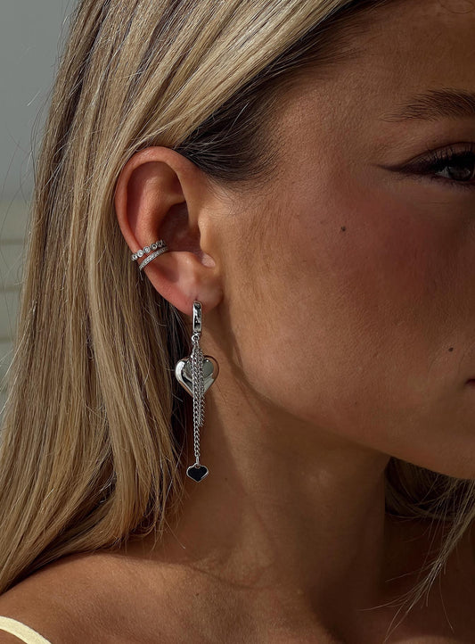 We Found Love Earrings Silver