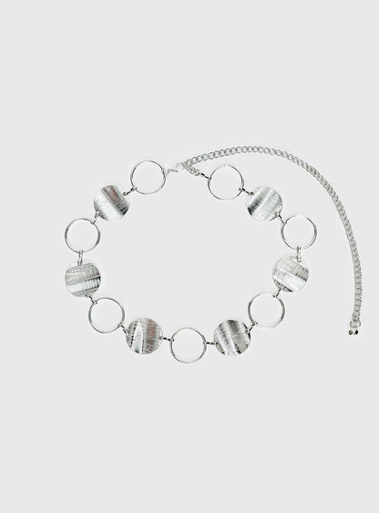 Dawna Circle Belt Silver