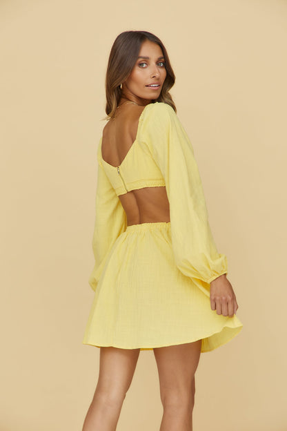 SEVEN WONDERS Tinsley Mini Dress Yellow
