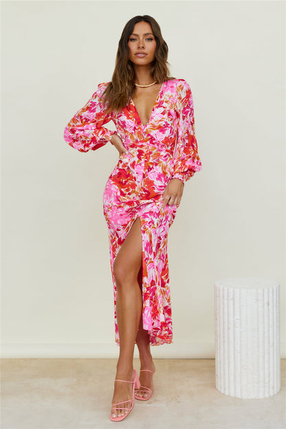 Starry Night Maxi Dress Pink