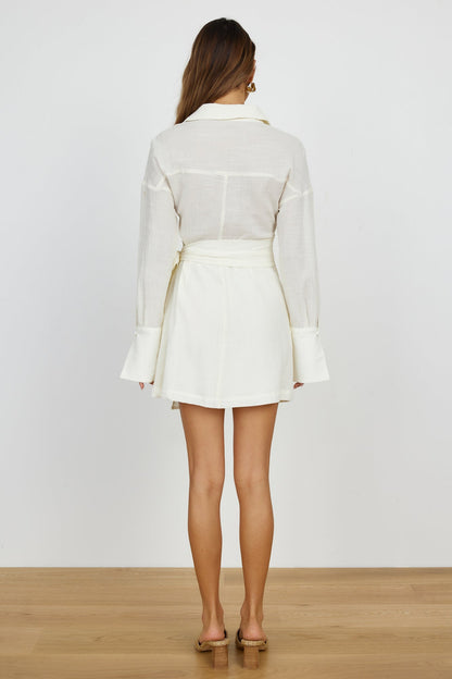 Springtime Blossom Dress Beige