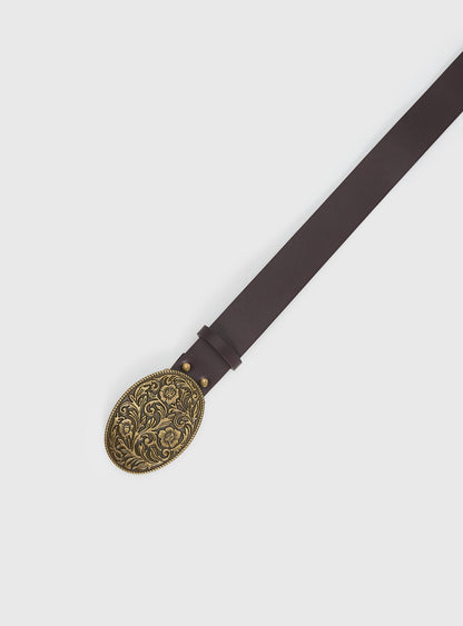 Independence Western Belt Brown / Gold