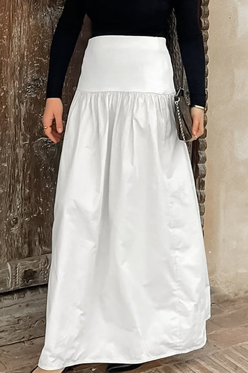 Cotton Basic Long Skirt