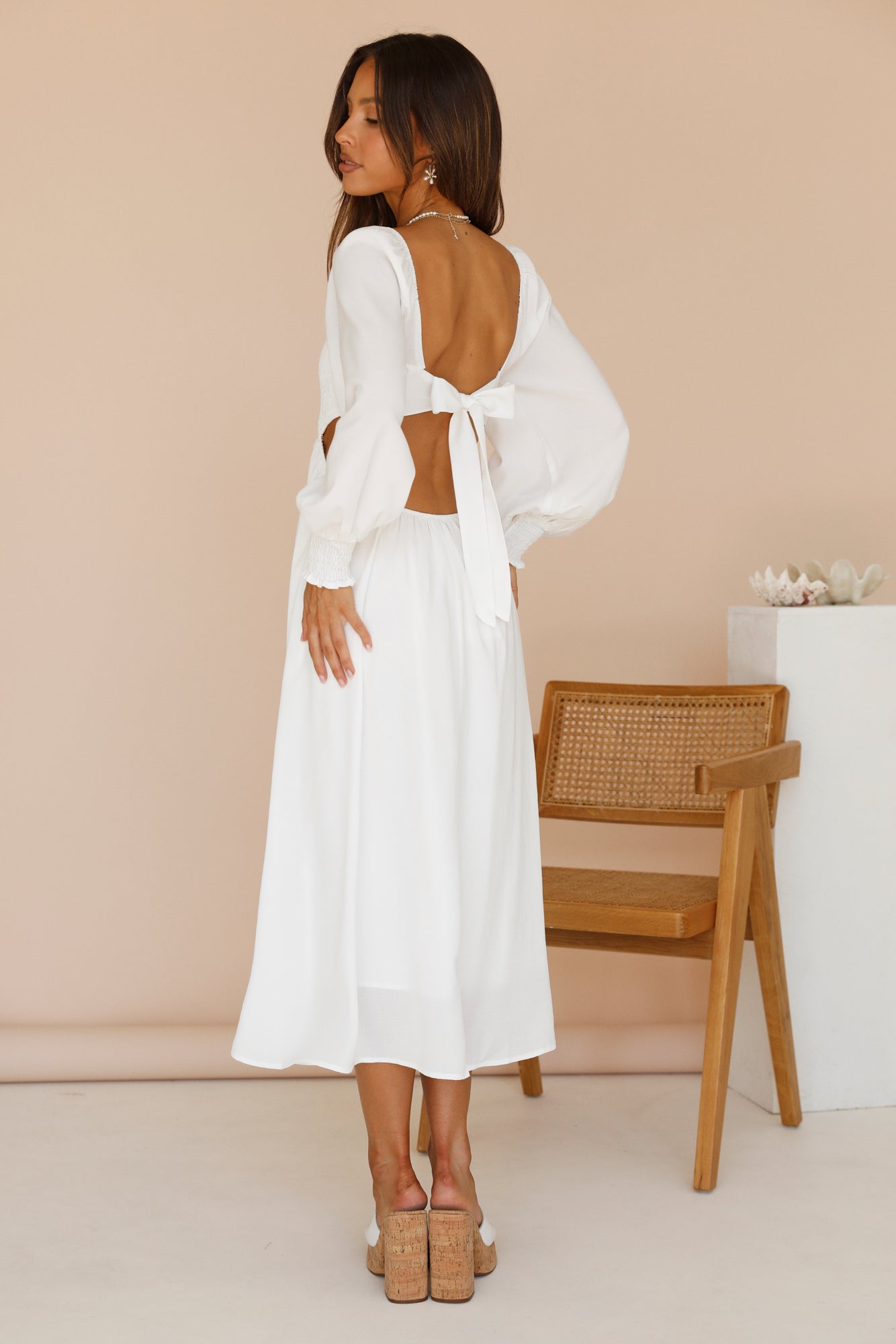 Greetings From An Angel Maxi Dress White