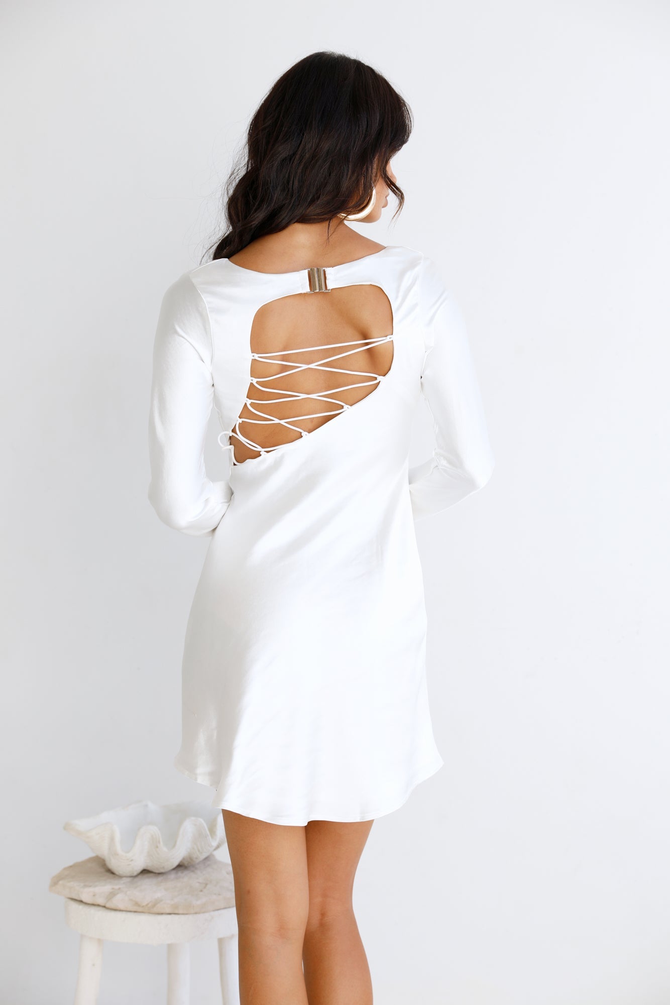 Loren Dress White