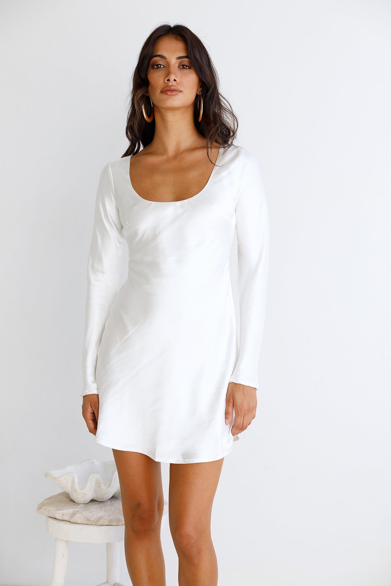 Loren Dress White