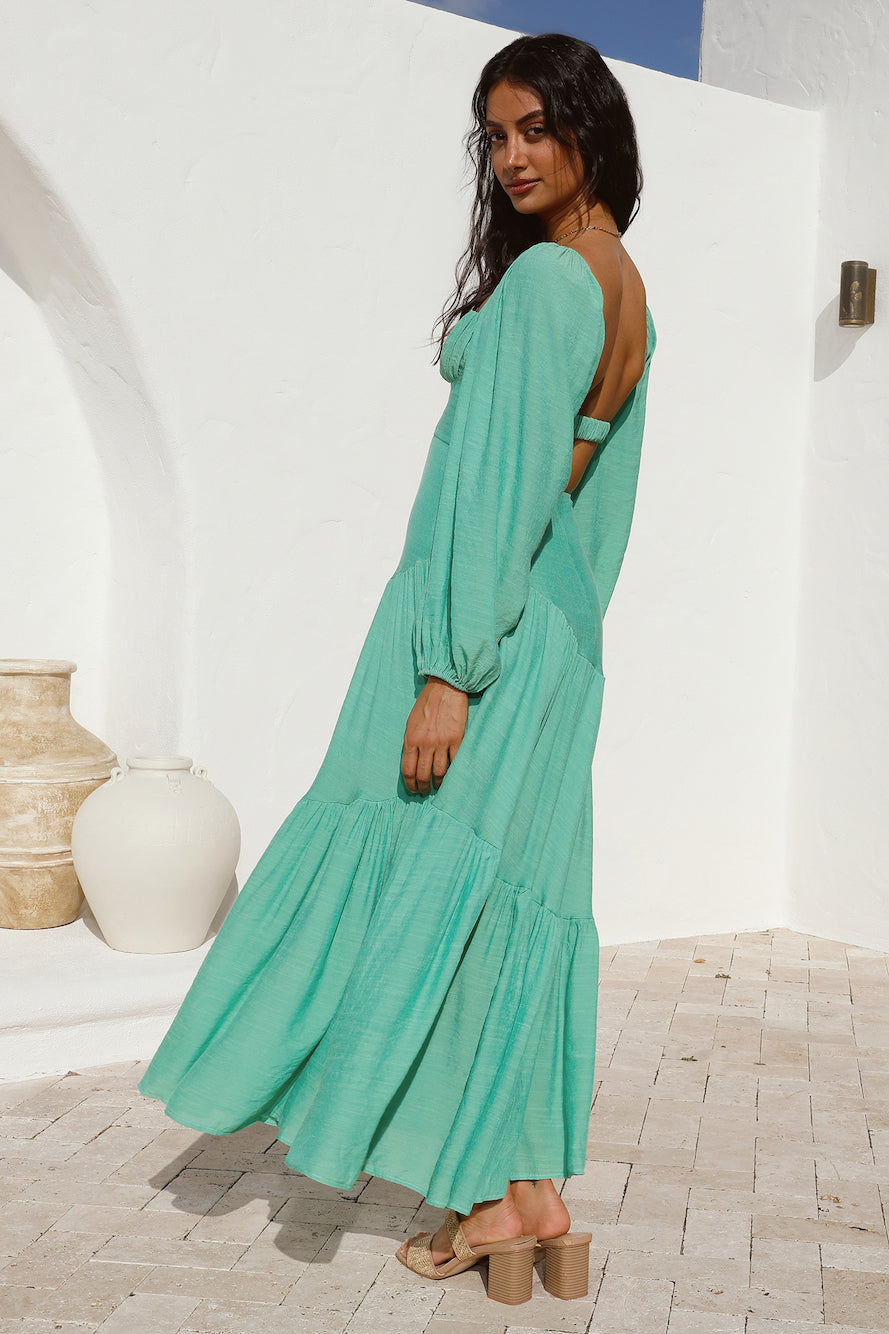Like A Princess Maxi Dress Green