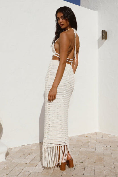 Let This Go Maxi Dress White