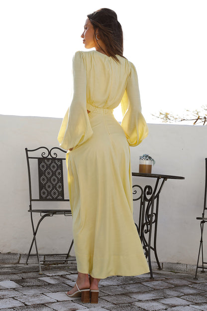Miles Apart Maxi Dress Yellow