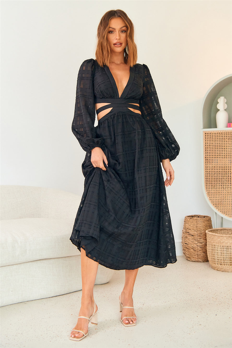 Neo Paradise Maxi Dress Black