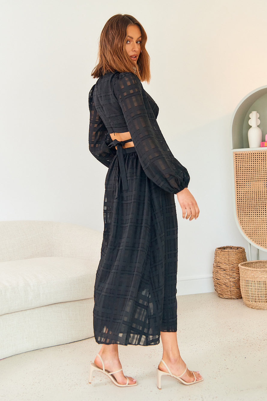 Neo Paradise Maxi Dress Black
