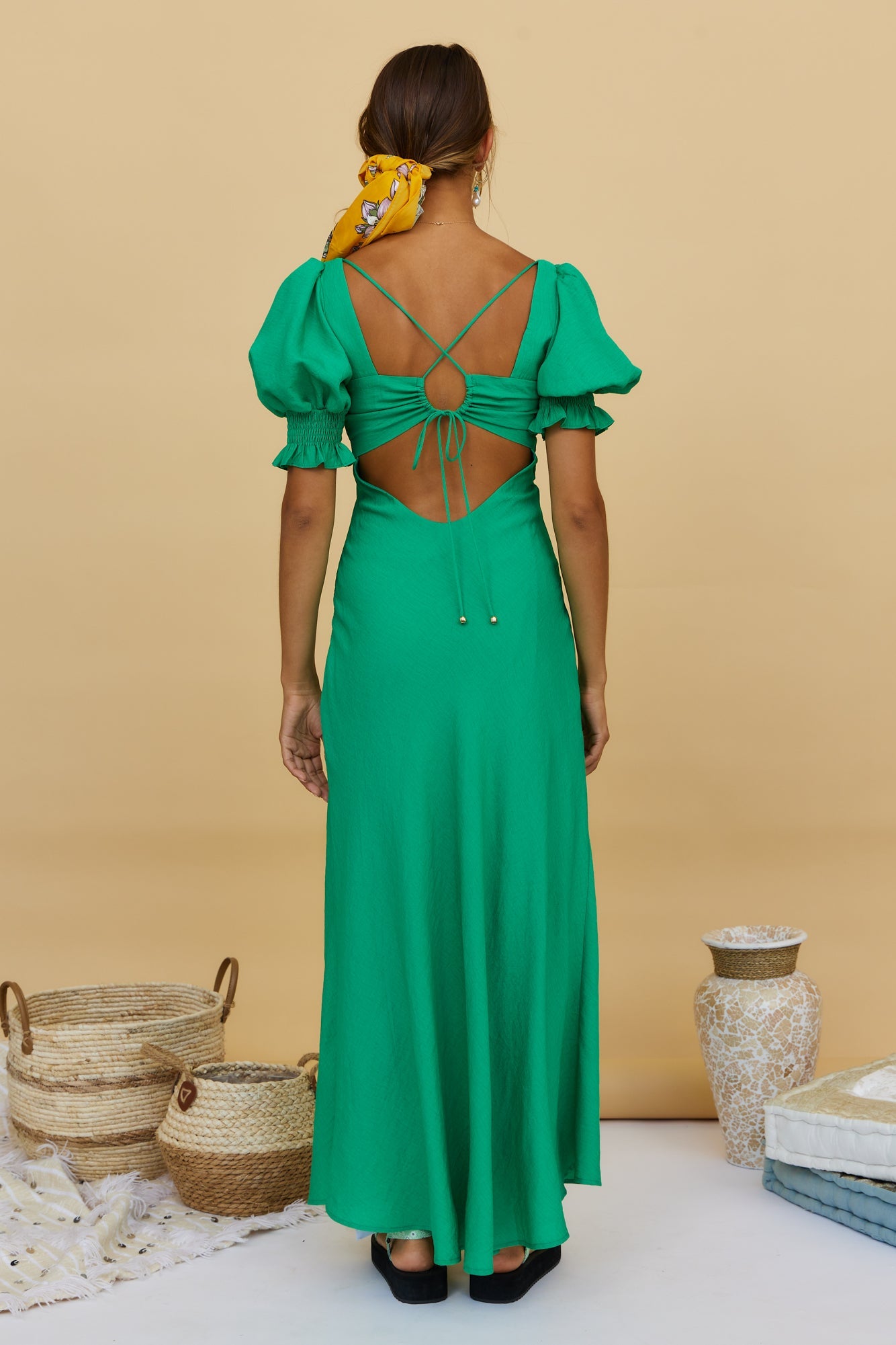 Calyx Maxi Dress Green