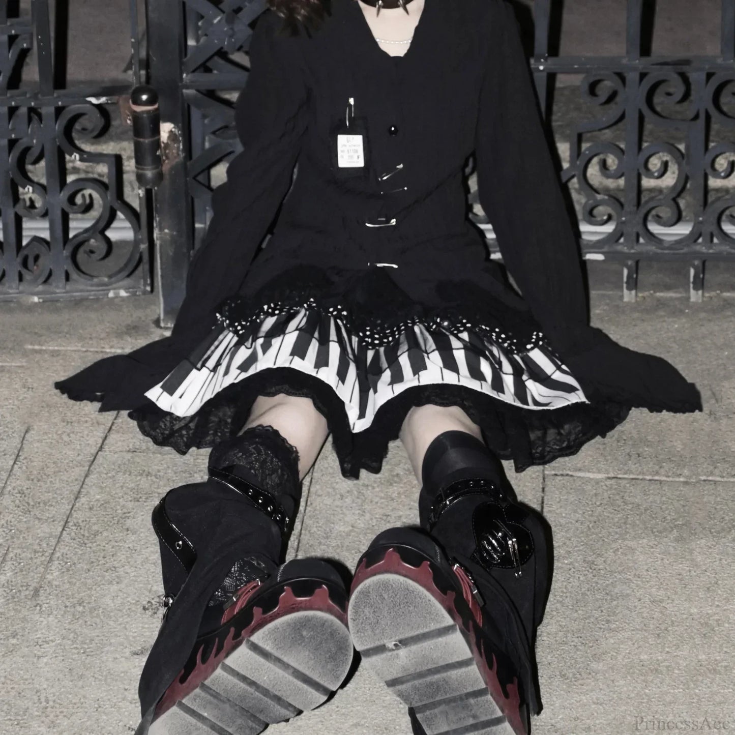 Baggy Lace Gothic Lolita Cake Skirt