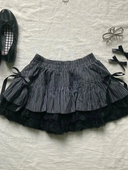 Bow Rebel Informal Charming Mini Skirt