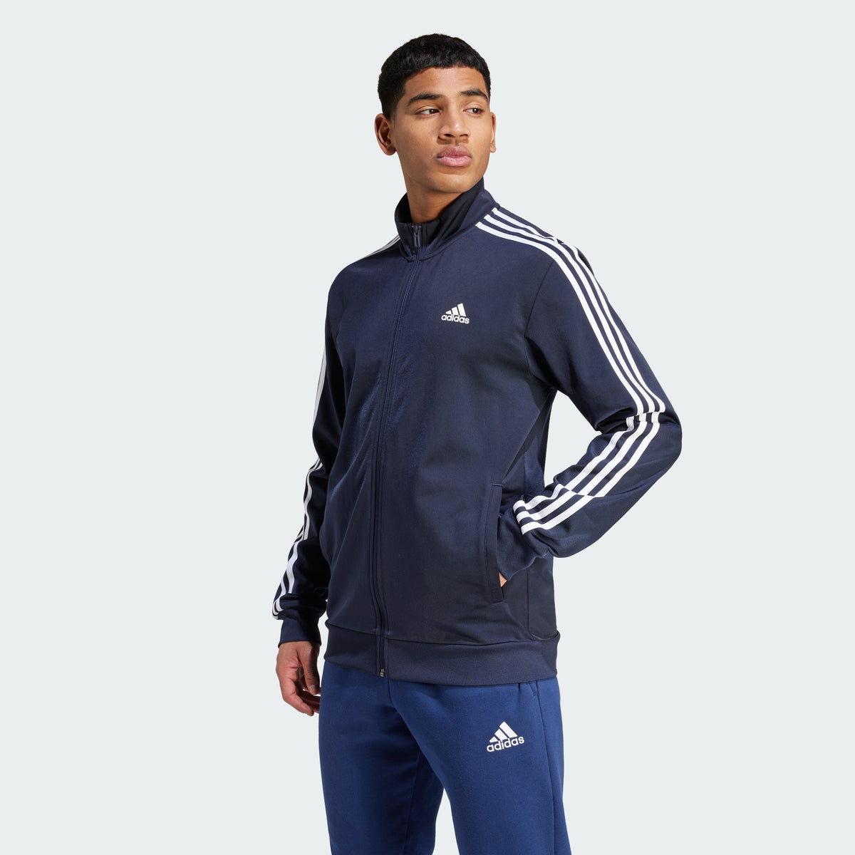 Men's adidas Essentials Warm-Up 3-Stripes Track Jacket