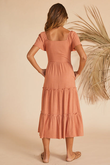 This Sweet Feeling Midi Dress Rose