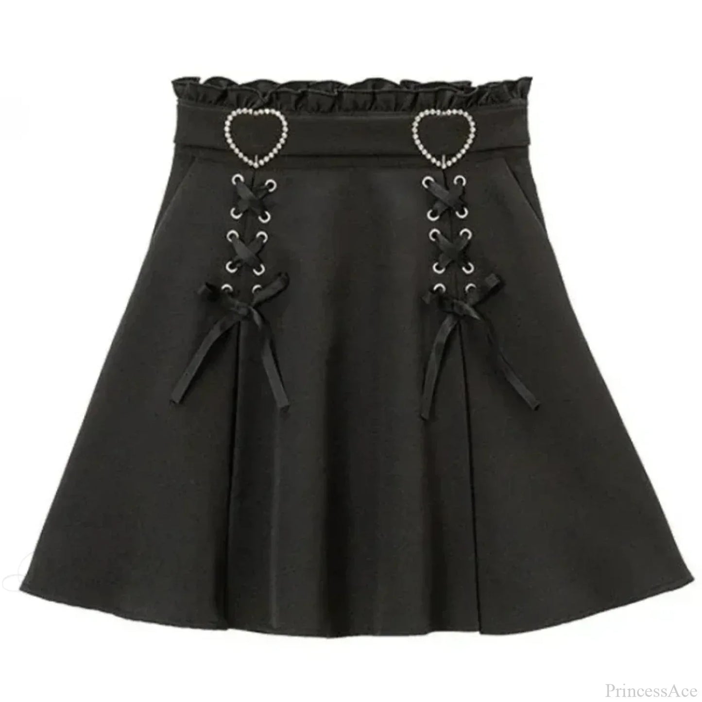 High Waist Cake Lace Vintage Skirt