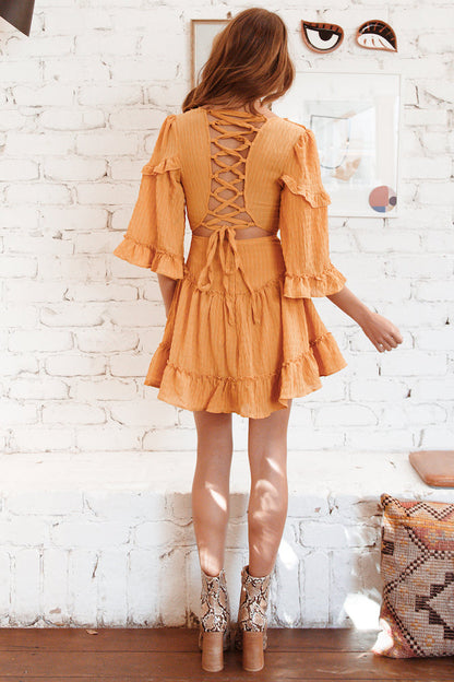 Paradise Cove Dress Mustard
