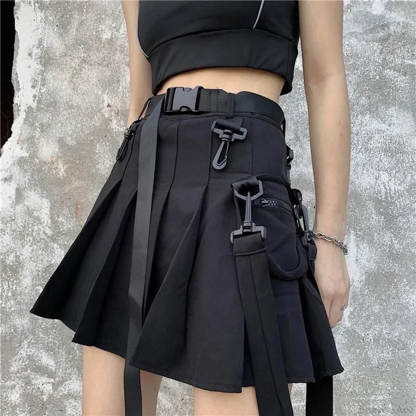 Pleated Harajuku Preppy Skirt