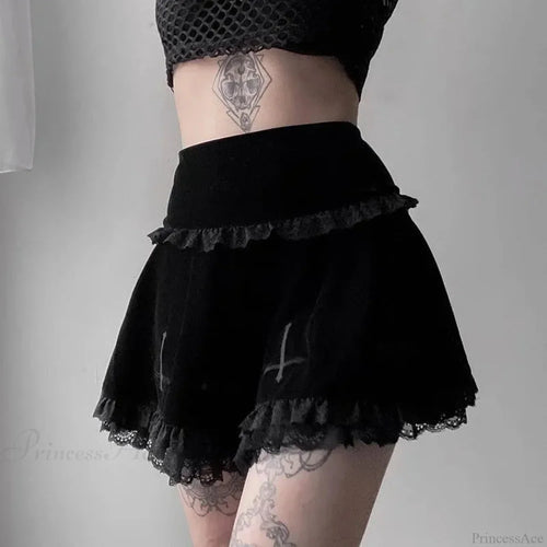 Tall Cut Jagged A-line Skirt