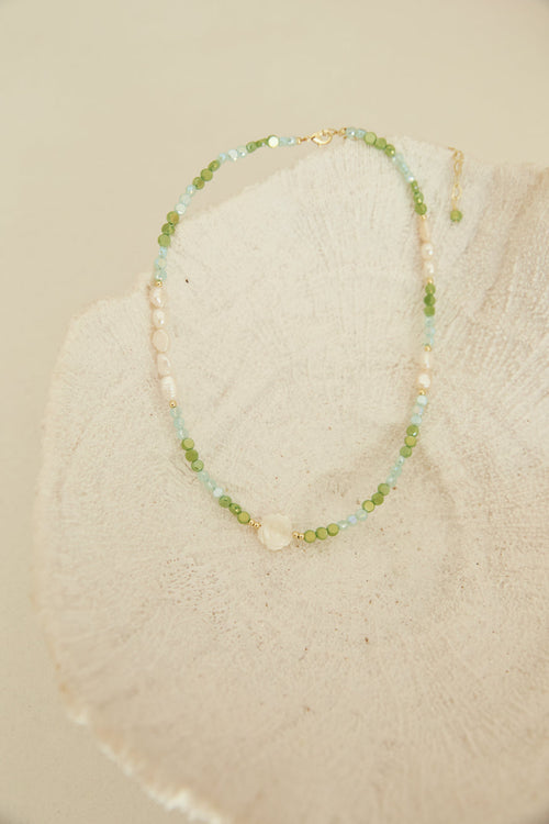 Water Splash Necklace Green